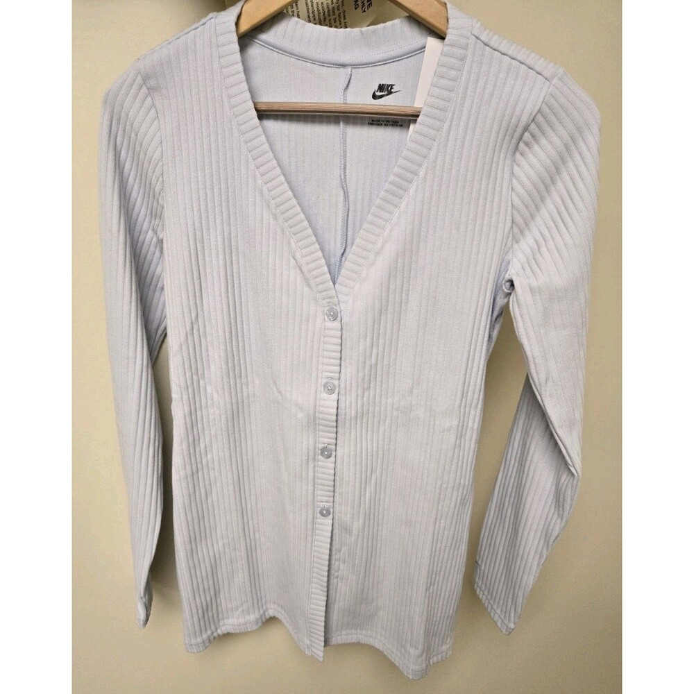 Nike Sportswear Chill Knit Slim Ribbed Cardigan – Women’s Medium – HJ1242-423 - Picture 6 of 7